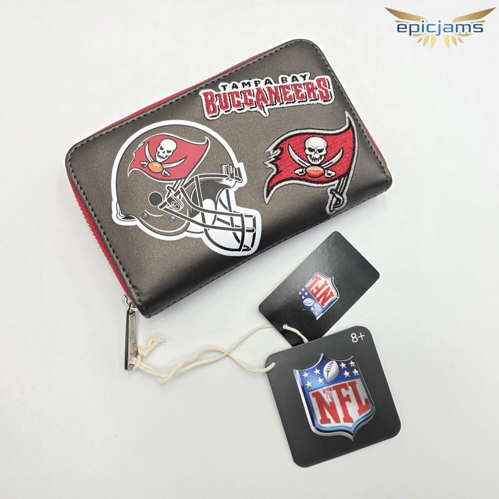 Loungefly NFL Tampa Bay Buccaneers Zip Around Wallet New